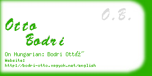 otto bodri business card